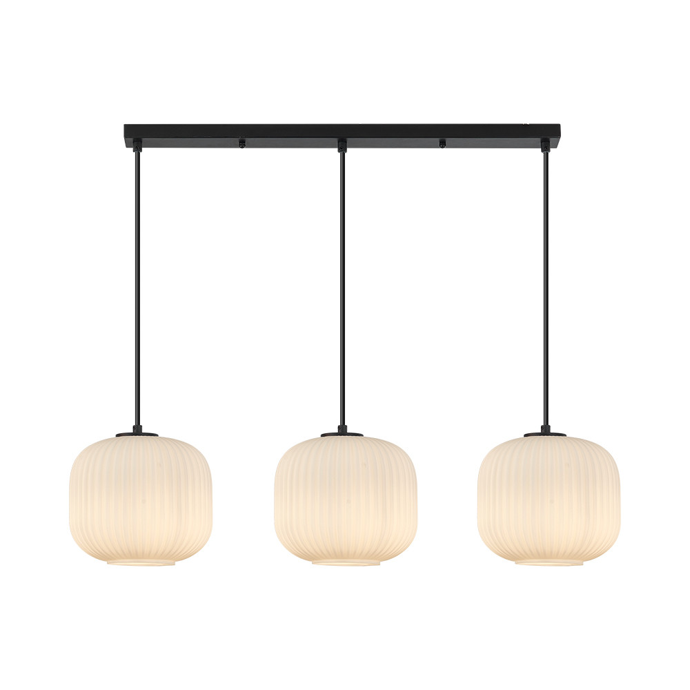 Lustra BR-BV01-00092, 3xE27, neagra+alba, IP20, Braytron