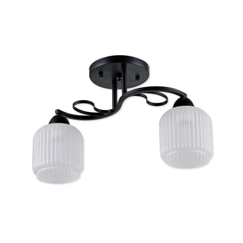 Lustra Keo, 2xE27, IP20, neagra, Klausen