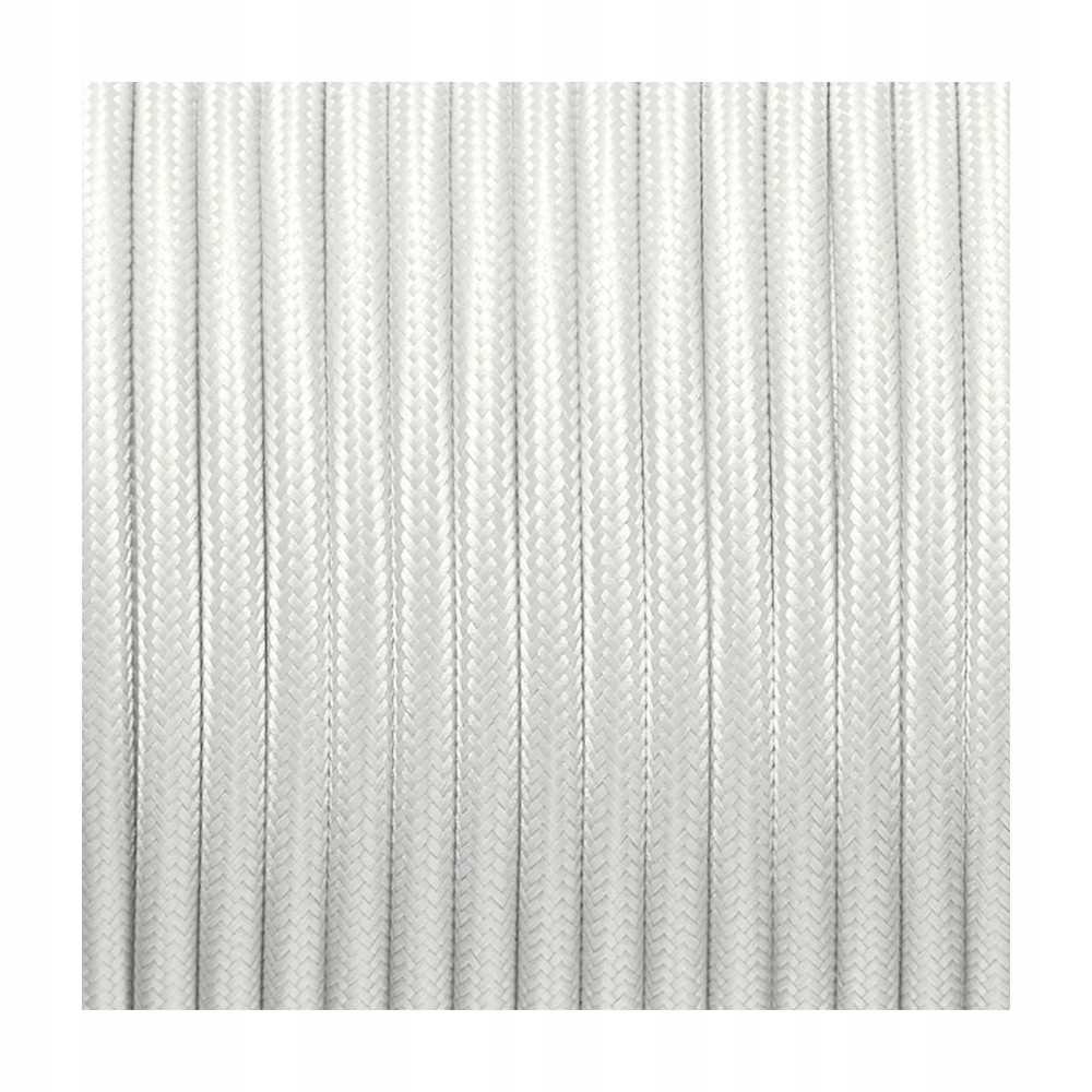 Pachet 3m Cablu Textil Alb 2x0,75