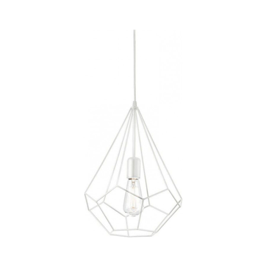 Pendul Ampolla 200897, 1xE27, alb, IP20, Ideal Lux