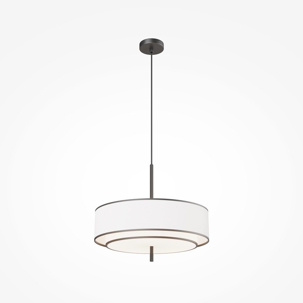 Pendul Bergamo, 5xE27, negru/alb/gri, Maytoni