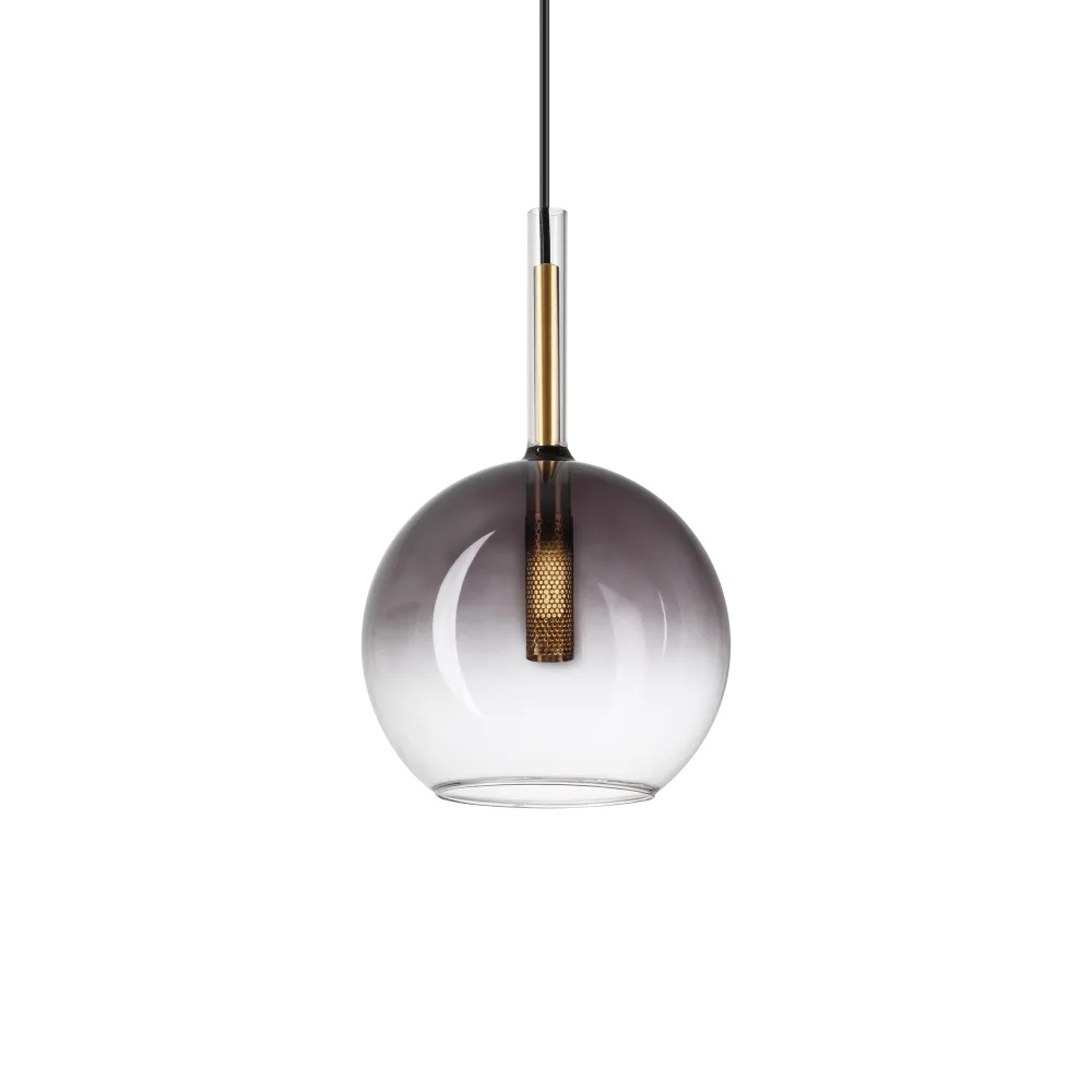 Pendul Empire 1xG9, fumuriu, sferic, Ideal Lux