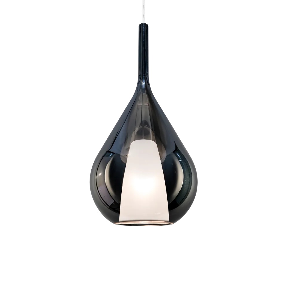 Pendul Kalique-3 1xE27, Ø280mm, IP20, fumuriu, Ideal Lux