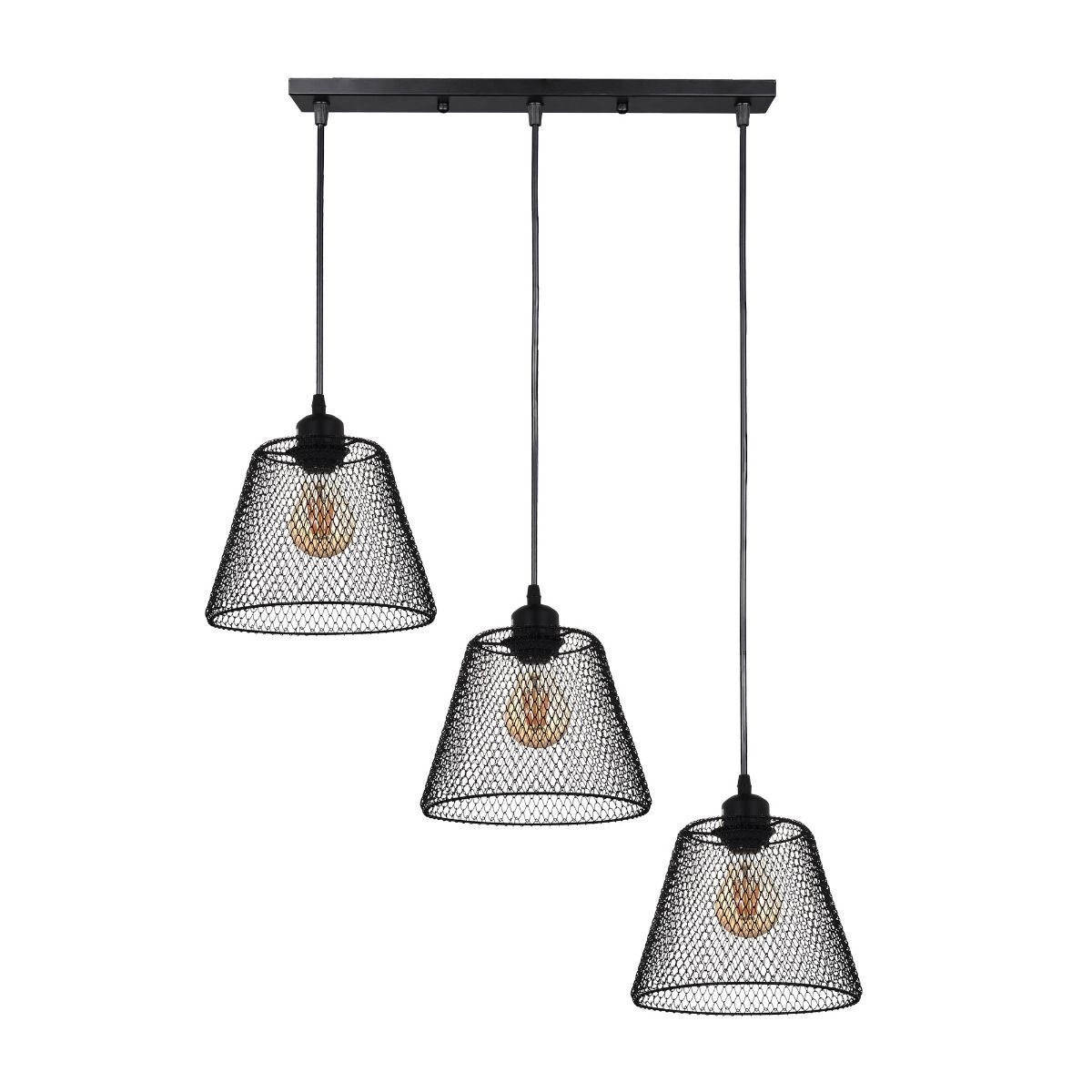 Pendul Loana SP3 B, 3xE27, negru, Klausen