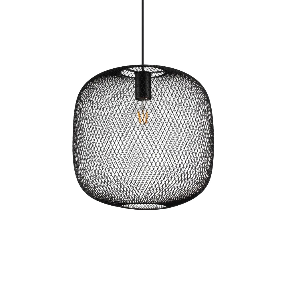Pendul Net D34, 1xE27, IP20, negru, Ideal Lux