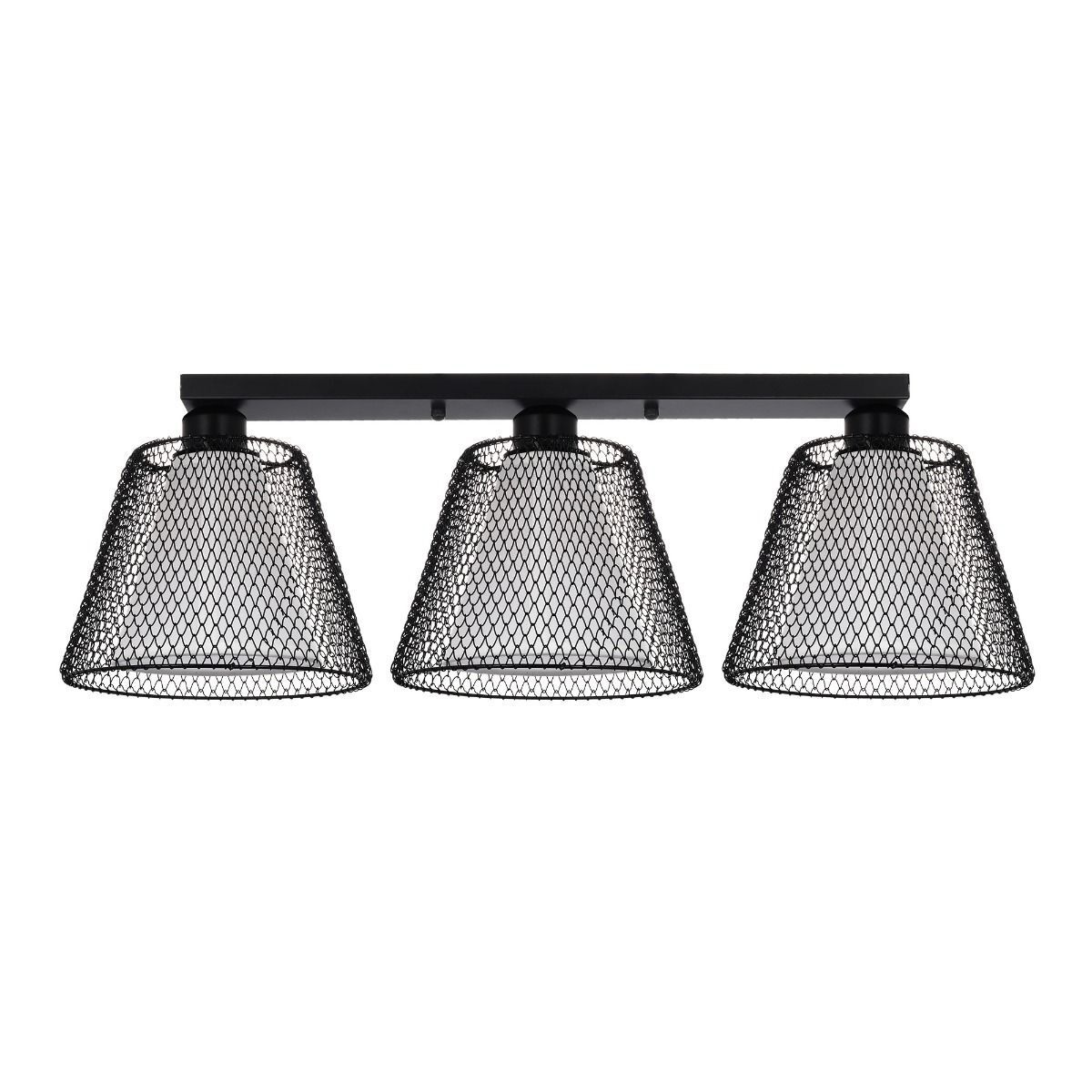 Plafoniera Novos PL3, 3xE27, neagra, Klausen