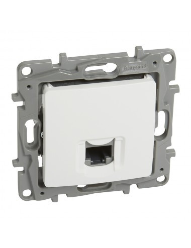 Priza internet RJ45 cat 5E, alb, Legrand Niloe