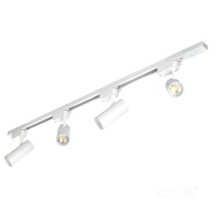 Set sina NEXTRACK GO Kobi 1m, 4 spoturi GU10, alb, 230V