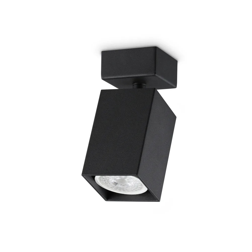 Spot Dynamite patrat 1xGU10, negru, Ideal Lux
