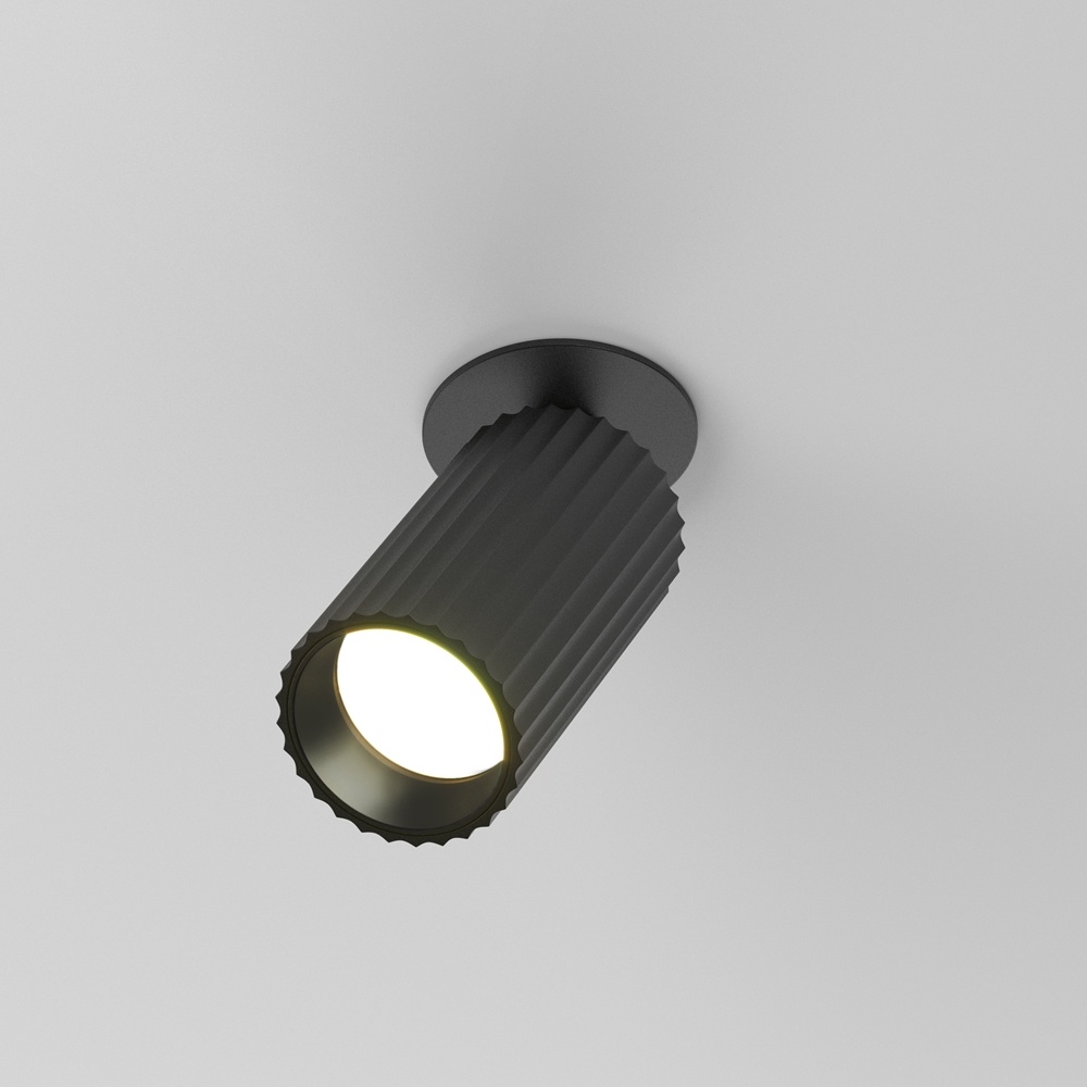 Spot incastrat Calipso, 1xGU10, negru, Maytoni