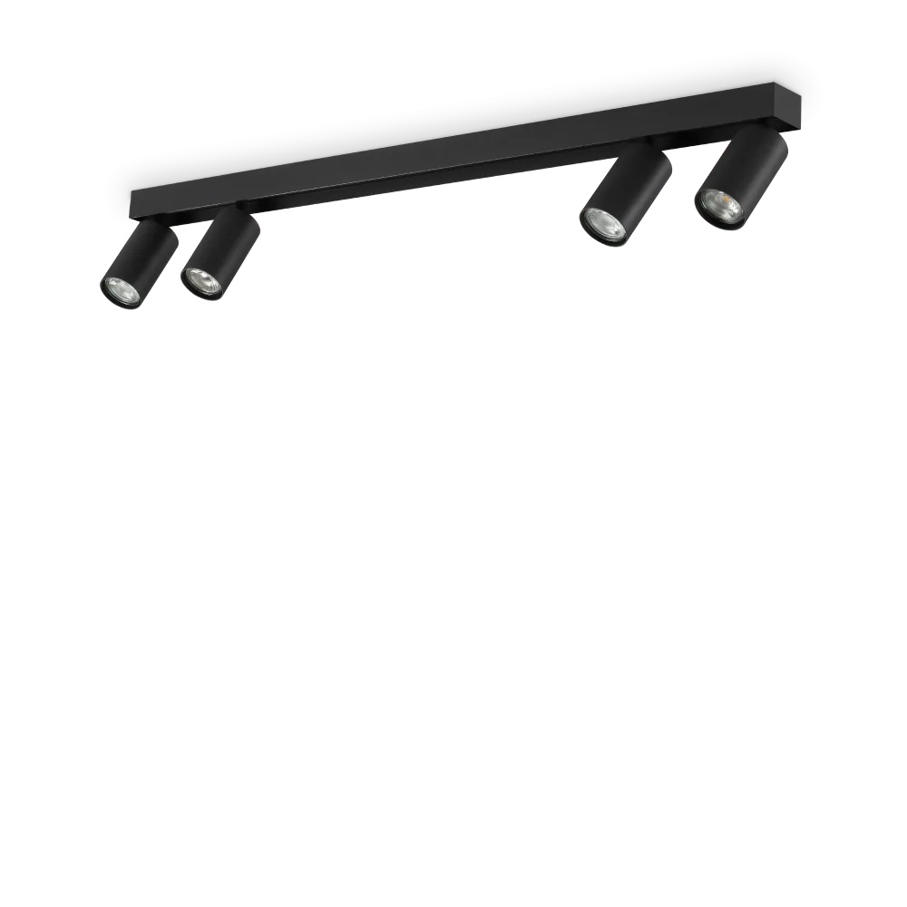 Spot Profilo, 4xGU10, IP20, negru, Ideal Lux