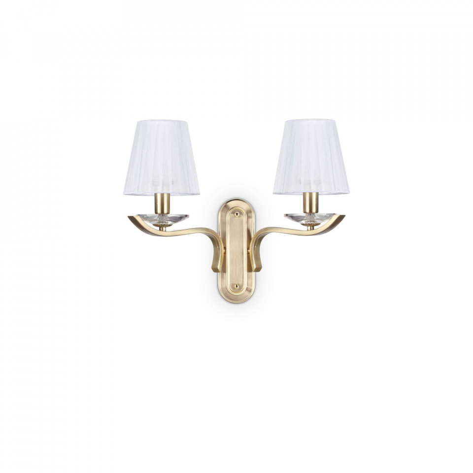 Aplica Pegaso 197708, 2xE14, alba+crom, IP20, Ideal Lux