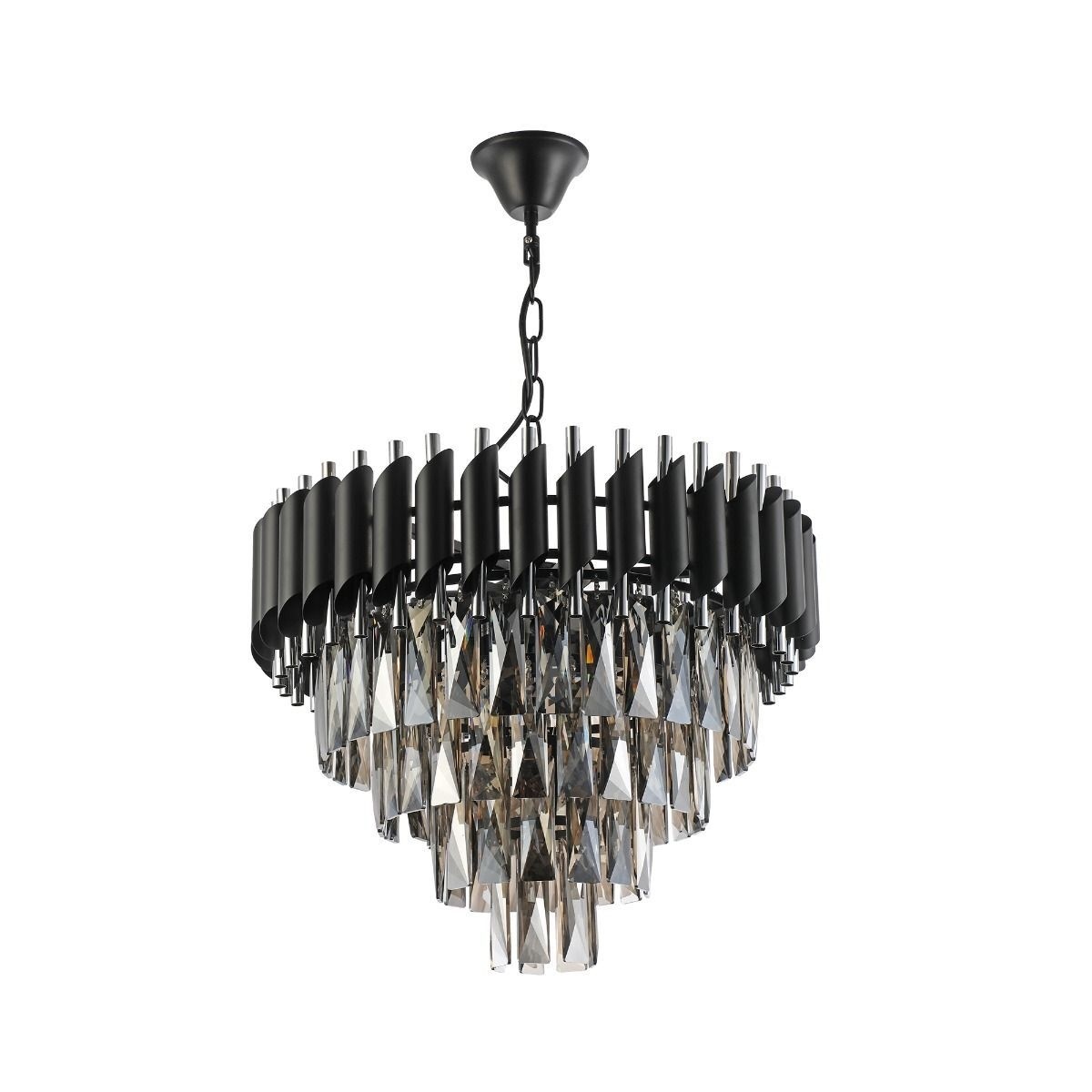 Candelabru Sublime SP6, 6xE14, negru, crom, Klausen