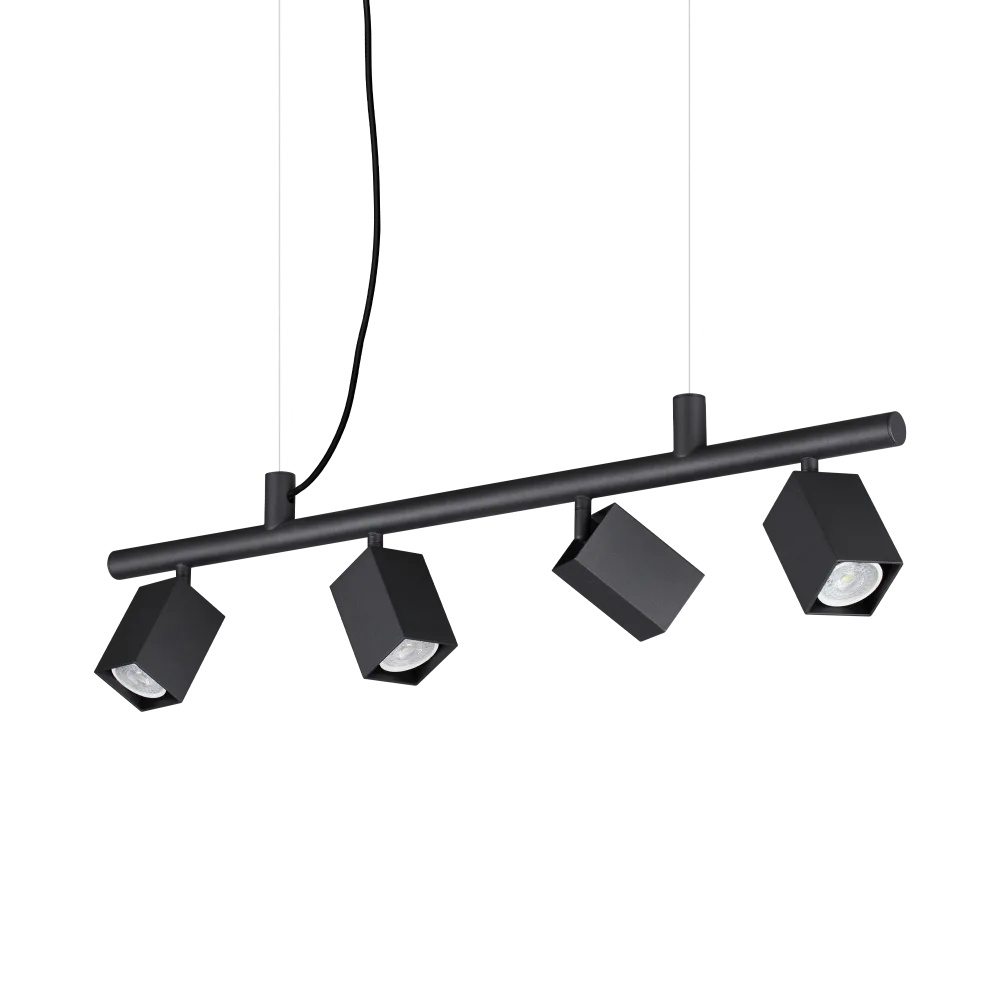 Lustra Dynamite 4xGU10, neagra, Ideal Lux
