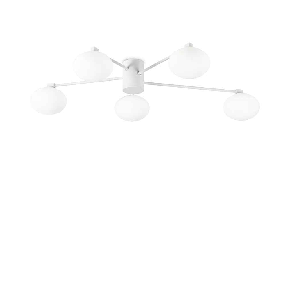 Lustra Hermes 5xG9, Ø900mm, IP20, alba, Ideal Lux
