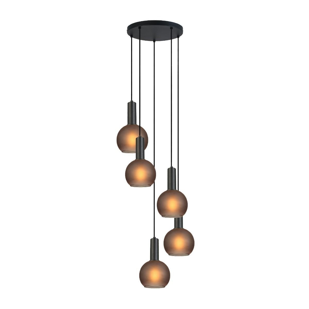 Lustra Lovely SP5, 5xE27, neagra, Klausen