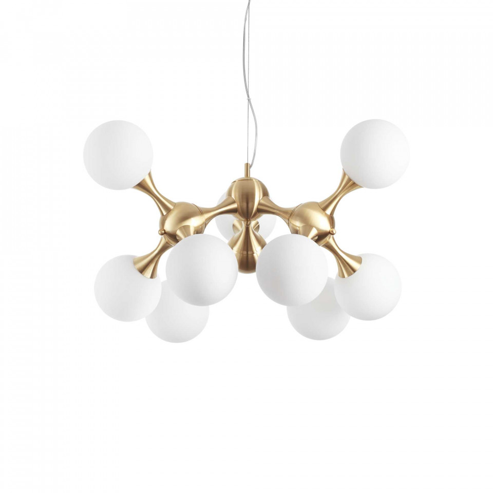 Lustra Nodi 241036, 9xE14, aurie+alba, IP20, Ideal Lux