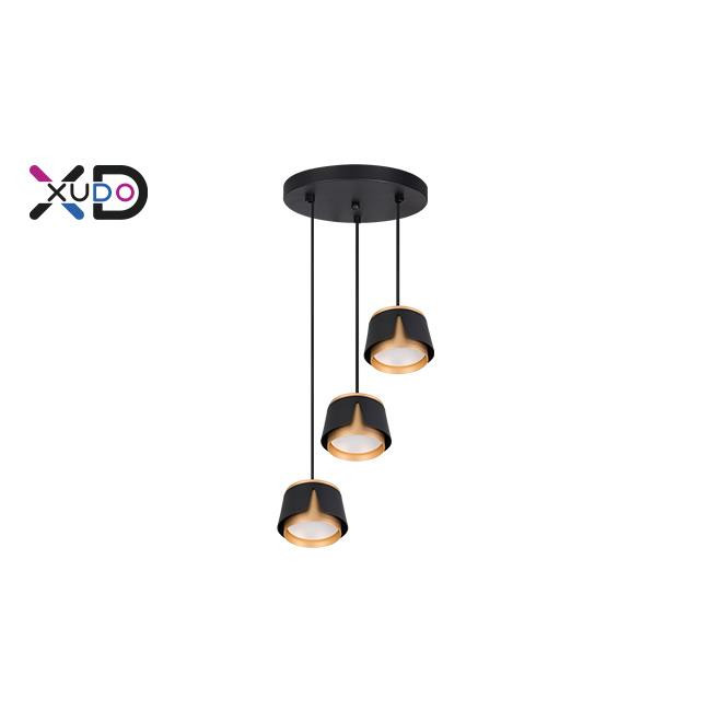 Lustra Xudo, 3xGX53, auriu+negru