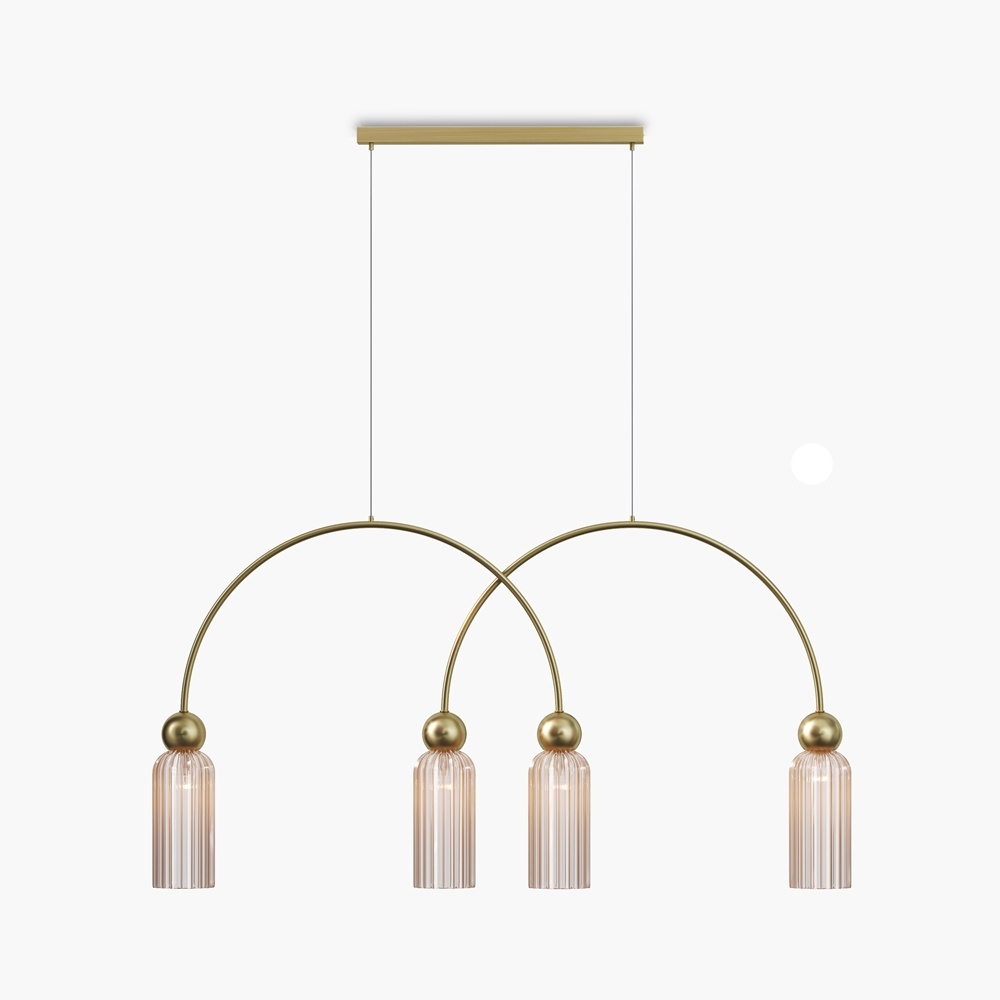 Pendul Antic, 4xE14, auriu, transparent, Maytoni