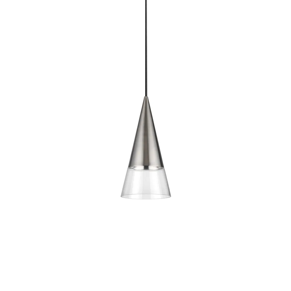 Pendul Cono 1xGU10, IP20, nichel, Ideal Lux