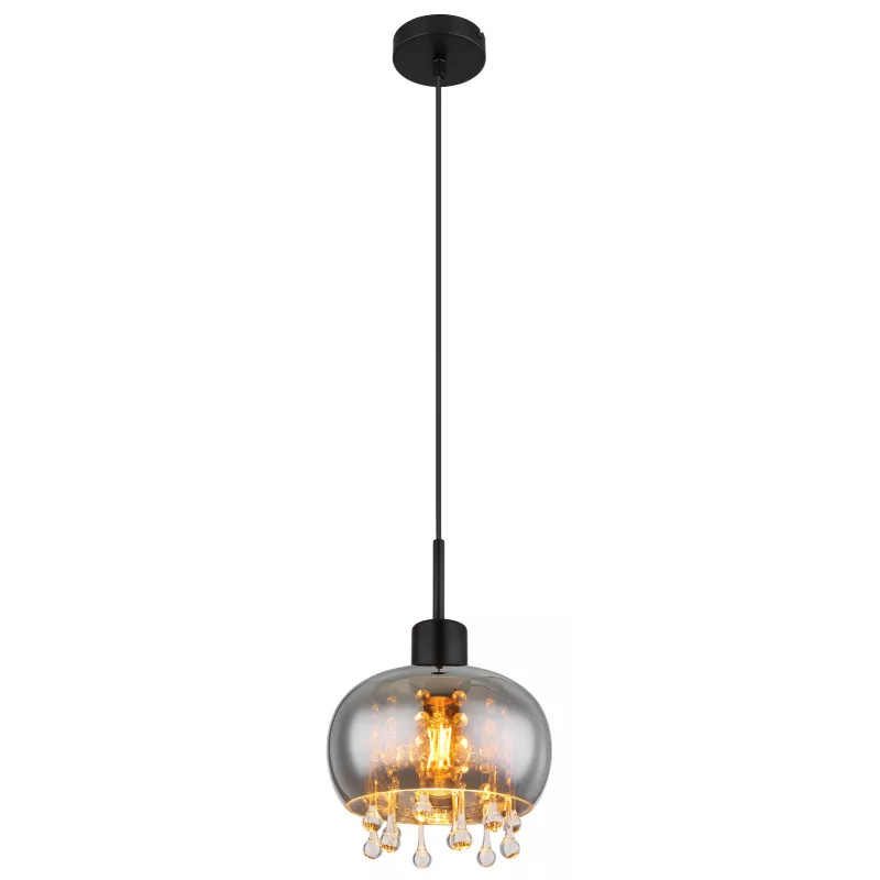 Pendul Corry 15839H, 1xE27, fumuriu+negru