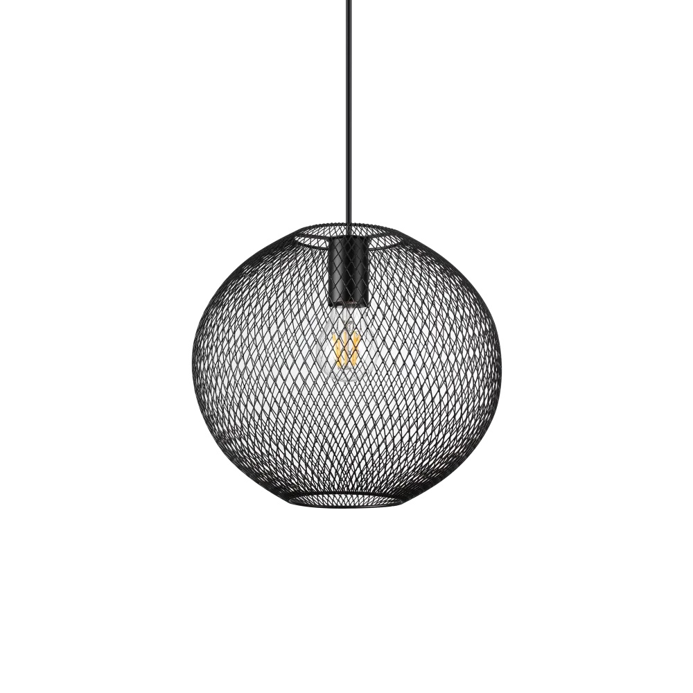 Pendul Net D29, 1xE27, IP20, negru, Ideal Lux