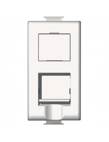Priza internet RJ45 cat 5E, 1 modul, alb, Bticino Matix