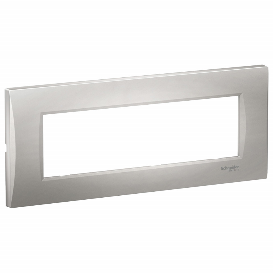 Rama 7 module curbata, argintiu, Schneider Easy Styl