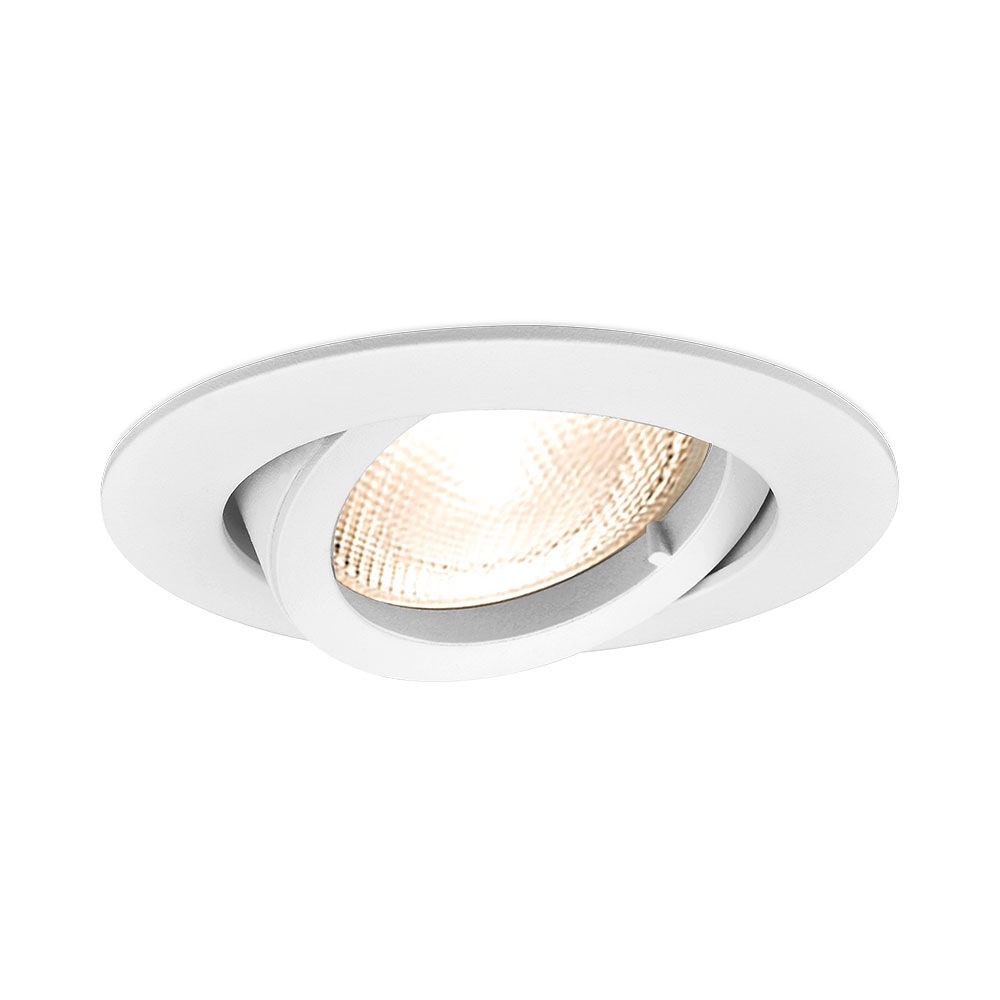 Spot incastrat rotund, aluminiu, alb, IP20, Braytron