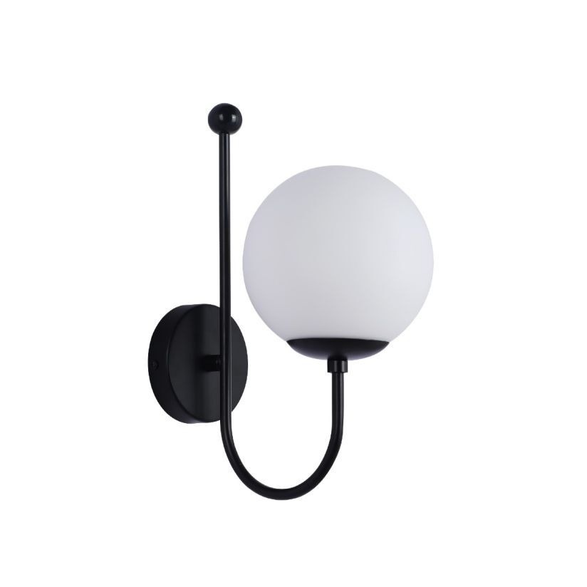 Aplica Regal 1xE27, IP20, neagra, Klausen