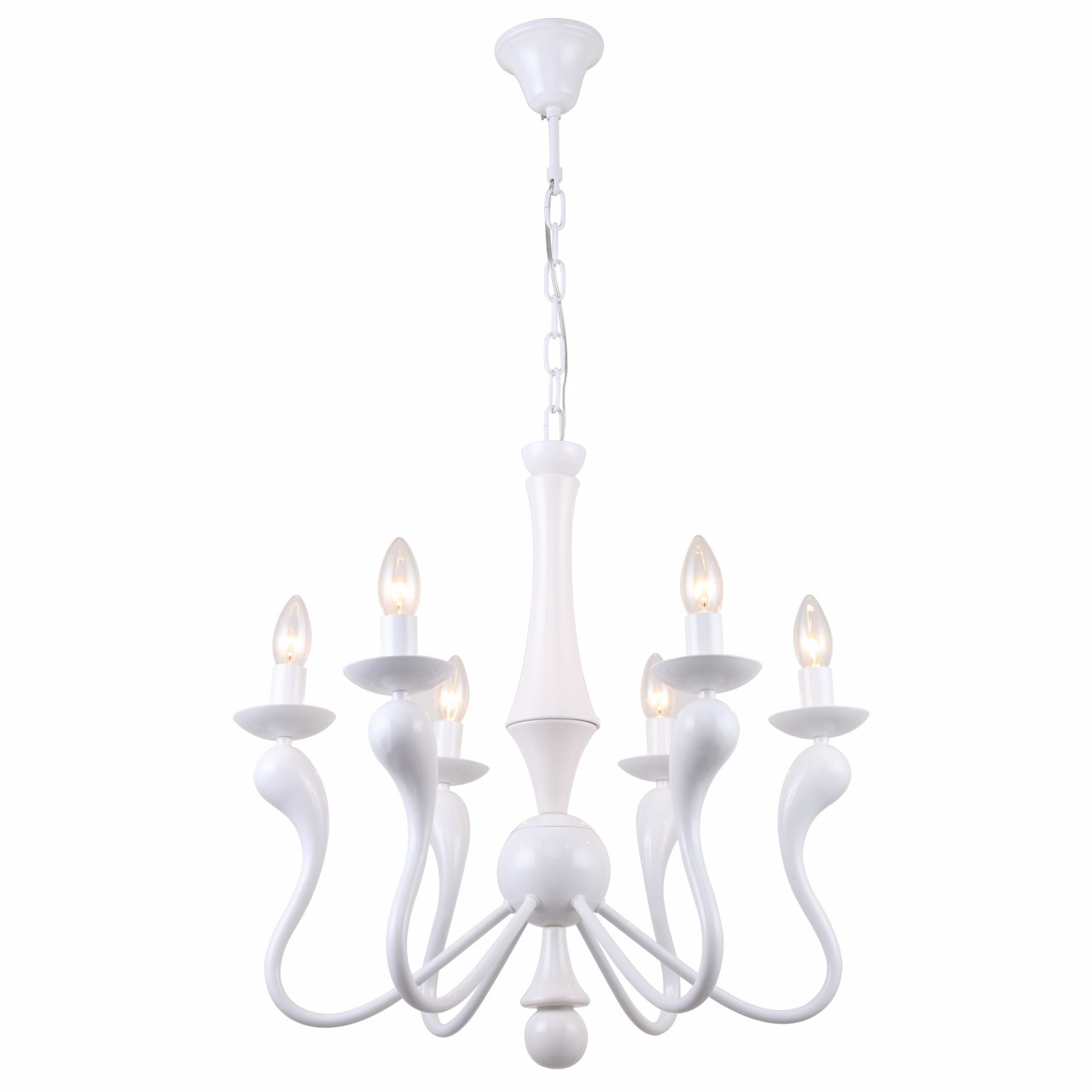 Candelabru Impress KL106007, 6xE14, alb, IP20, Klausen