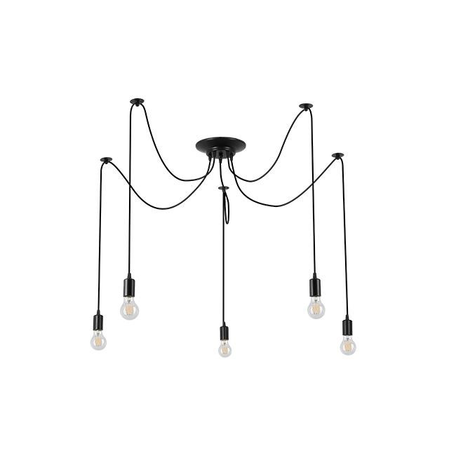 Lustra Nido, 5xE27, negru