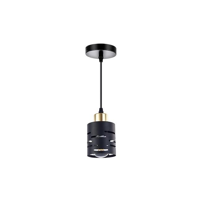 Pendul Elen 1xE27, IP20, negru+auriu, Masterled