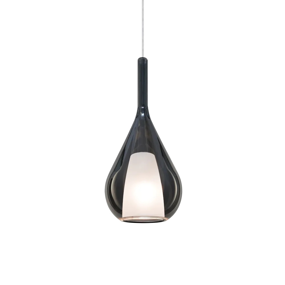 Pendul Kalique-3 1xE27, Ø180mm, IP20, fumuriu, Ideal Lux