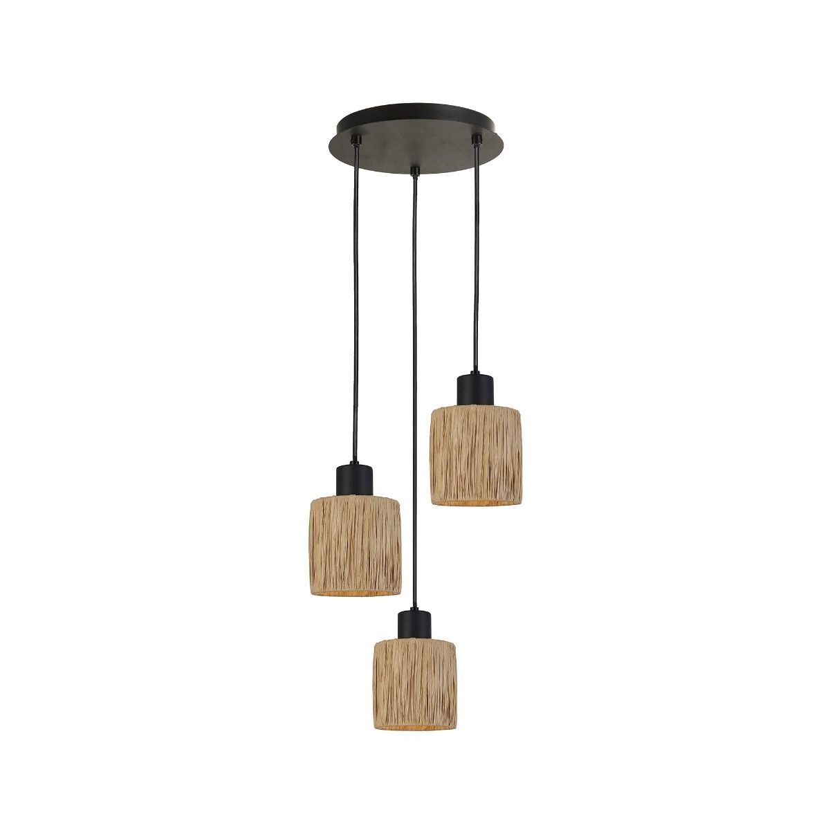 Pendul Raffy SP3, 3xE27, bej, negru, Klausen