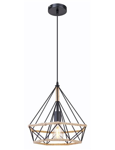Pendul Ulleu 69029, 1xE27, negru+maro, IP20, Globo