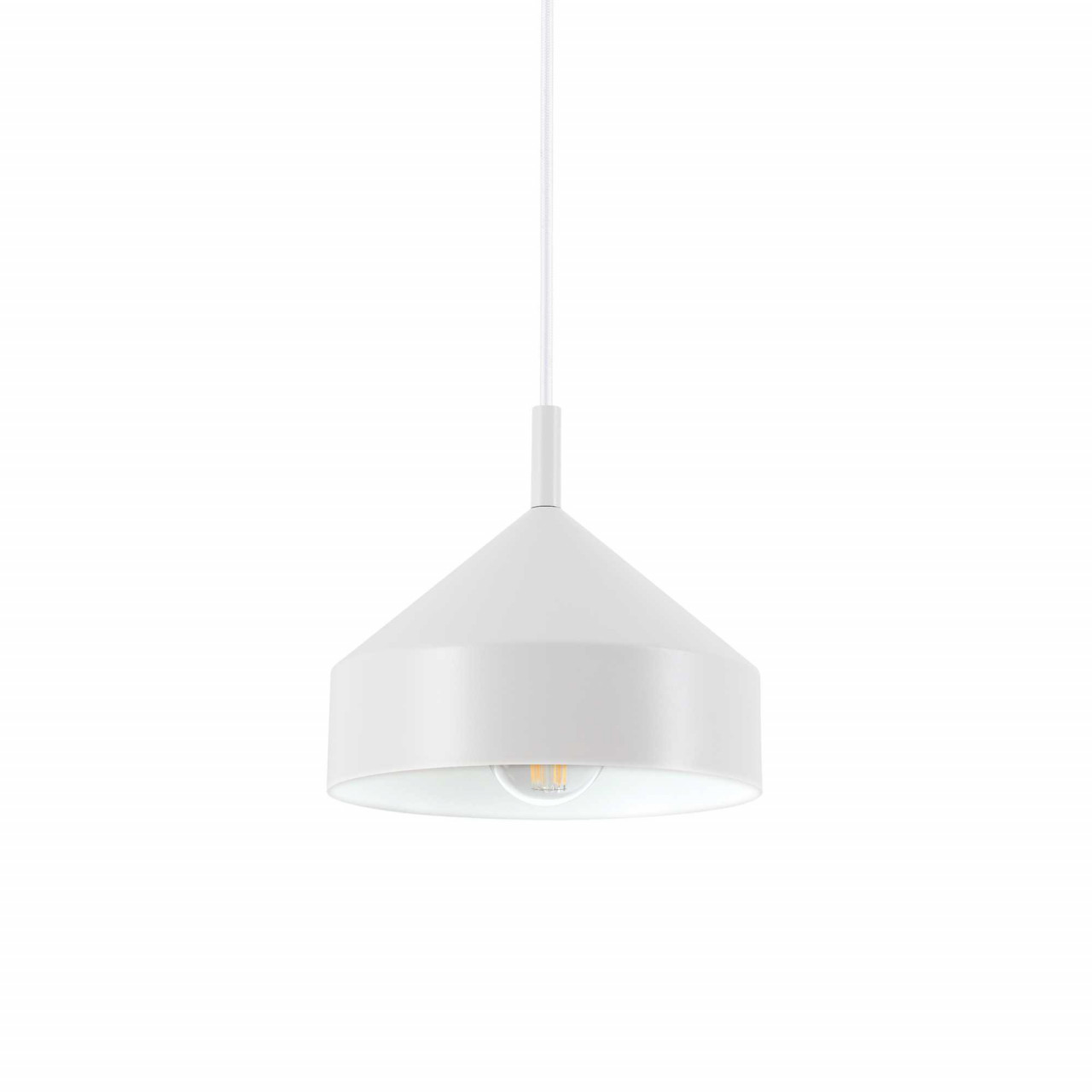 Pendul Yurta 285146, 1xE27, alb, IP20, Ideal Lux