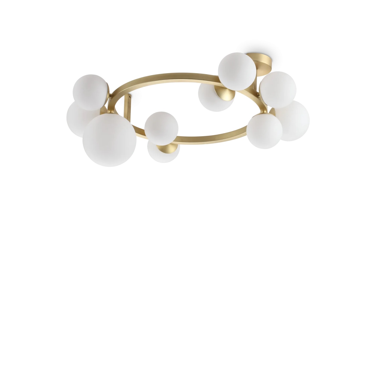 Plafoniera Perlage, 10xG9, IP20, alba, Ideal Lux
