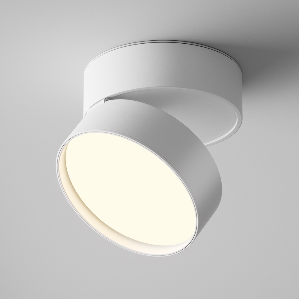 Spot aplicat Onda, 18W, lumina calda (3000K), alb, Maytoni