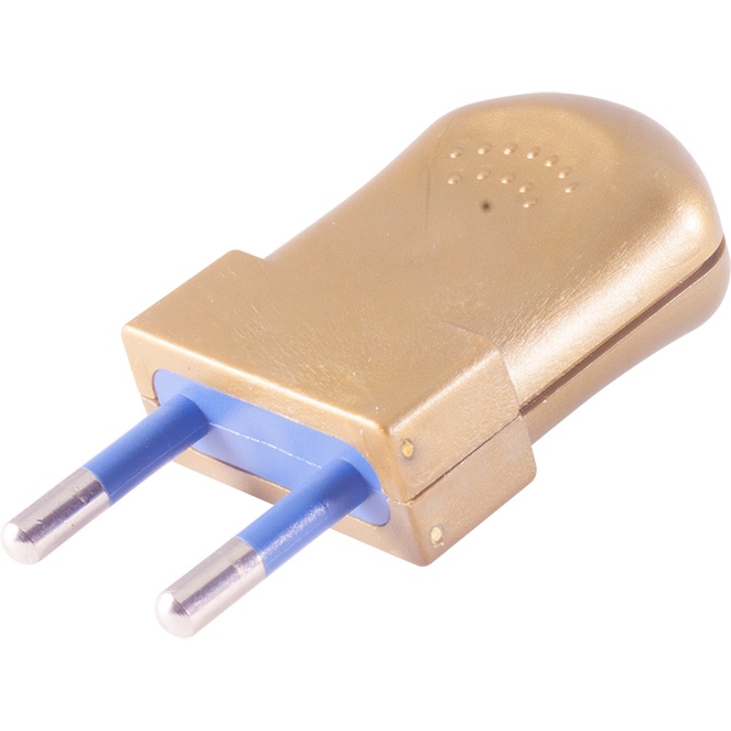 Stecher plat fara impamantare, auriu, Delphia