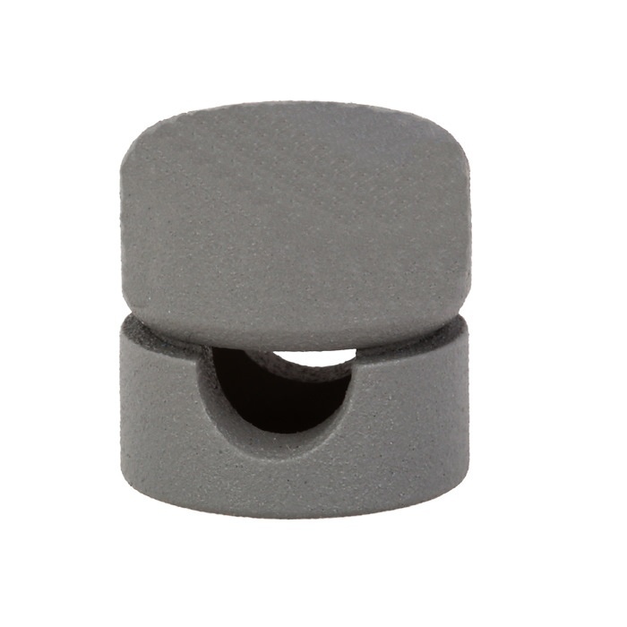 Suport cablu textil, 2x0.75 mm, metal, gri