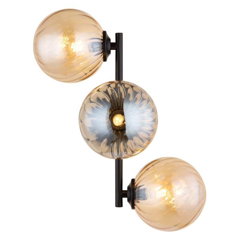 Aplica Conor 3xG9, IP20, neagra mat, Globo Lighting