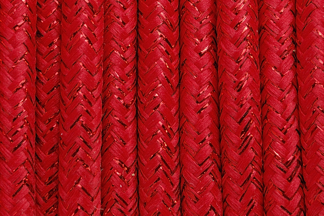 Cablu Textil rosu metalic 2x0,75