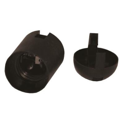 Dulie E27 plastic, neagra, Strohm