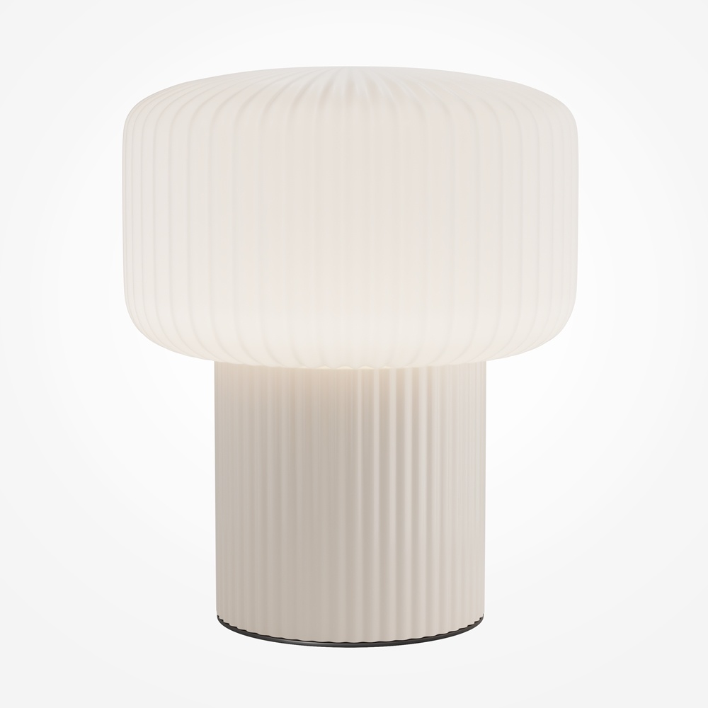 Lampa de masa Omaggio 1xG9, bej, ceramica, Maytoni
