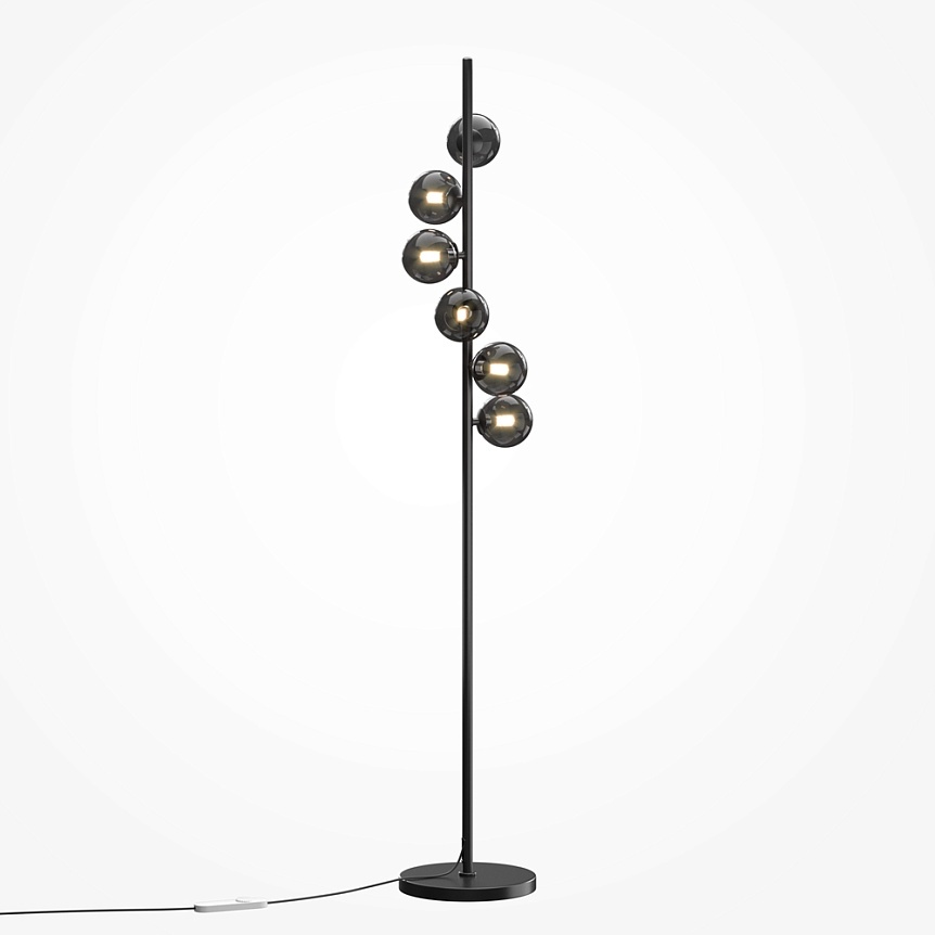 Lampadar Dallas 6xG9, IP20, dimabil, negru, Maytoni
