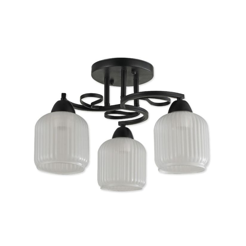 Lustra Keo, 3xE27, IP20, neagra, Klausen