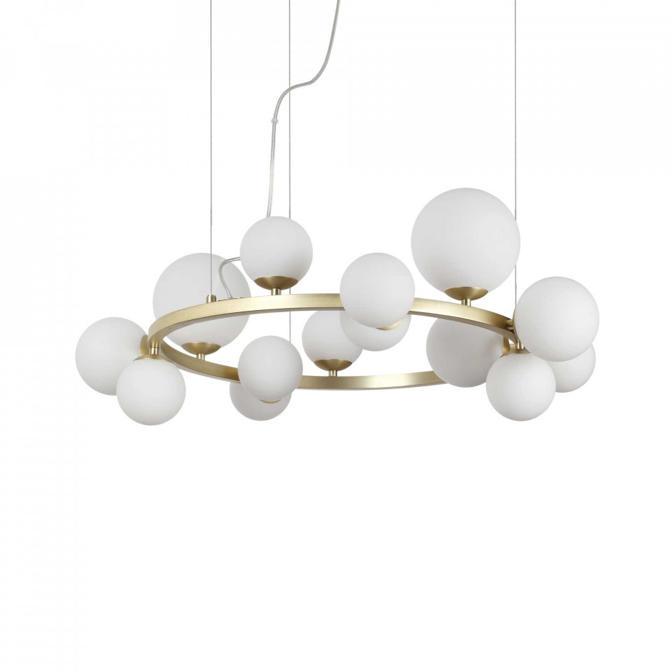 Lustra Perlage 283814, 14xG9, aurie+alba, IP20, Ideal Lux
