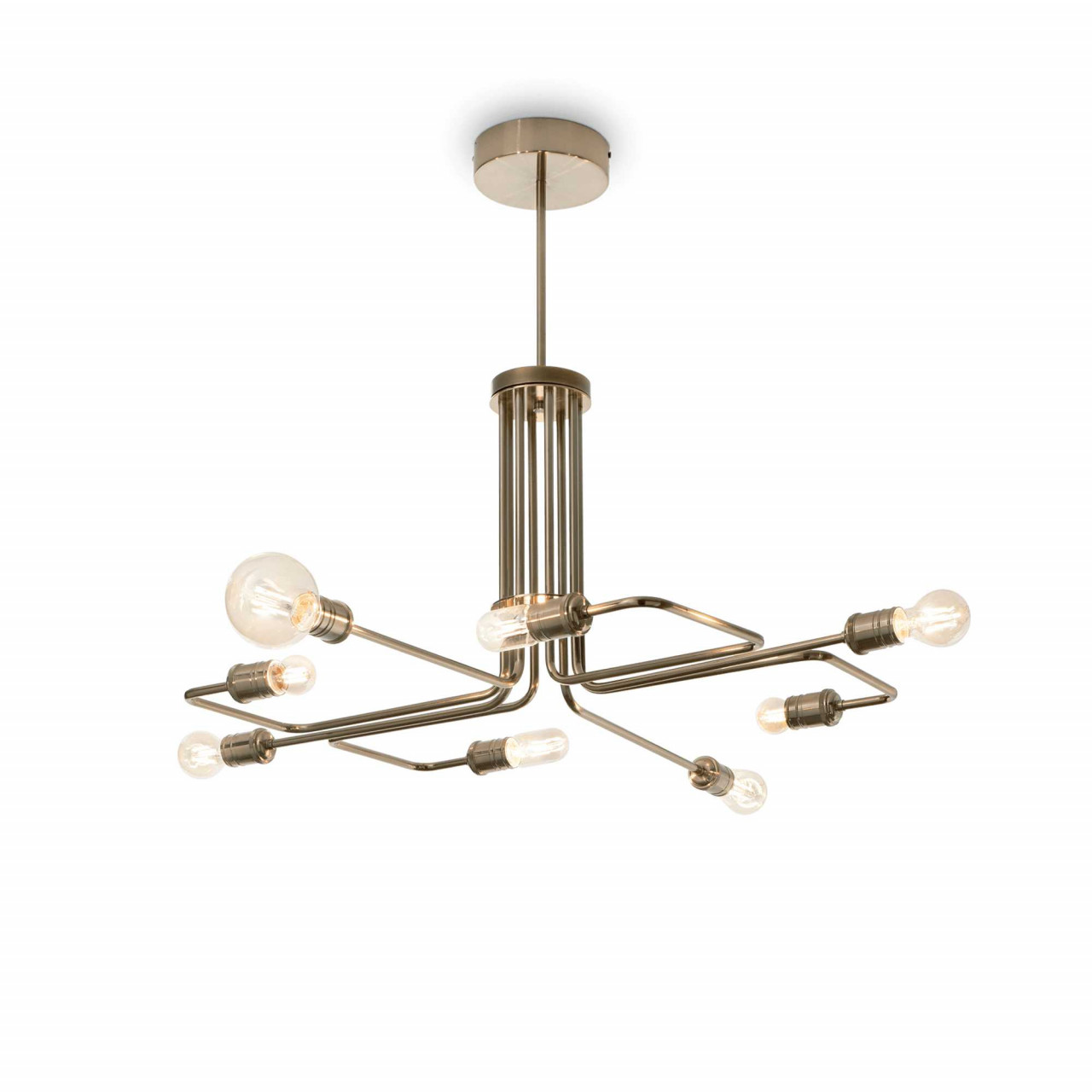 Lustra Triumph 160269, 8xE27, aurie, IP20, Ideal Lux