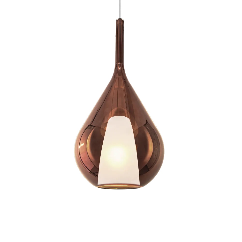 Pendul Kalique-3 1xE27, Ø280mm, IP20, cupru, Ideal Lux